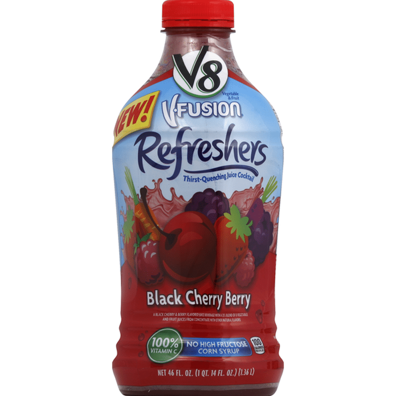 V8 Juice Cocktail, ThirstQuenching, Black Cherry Berry (46 oz) Instacart