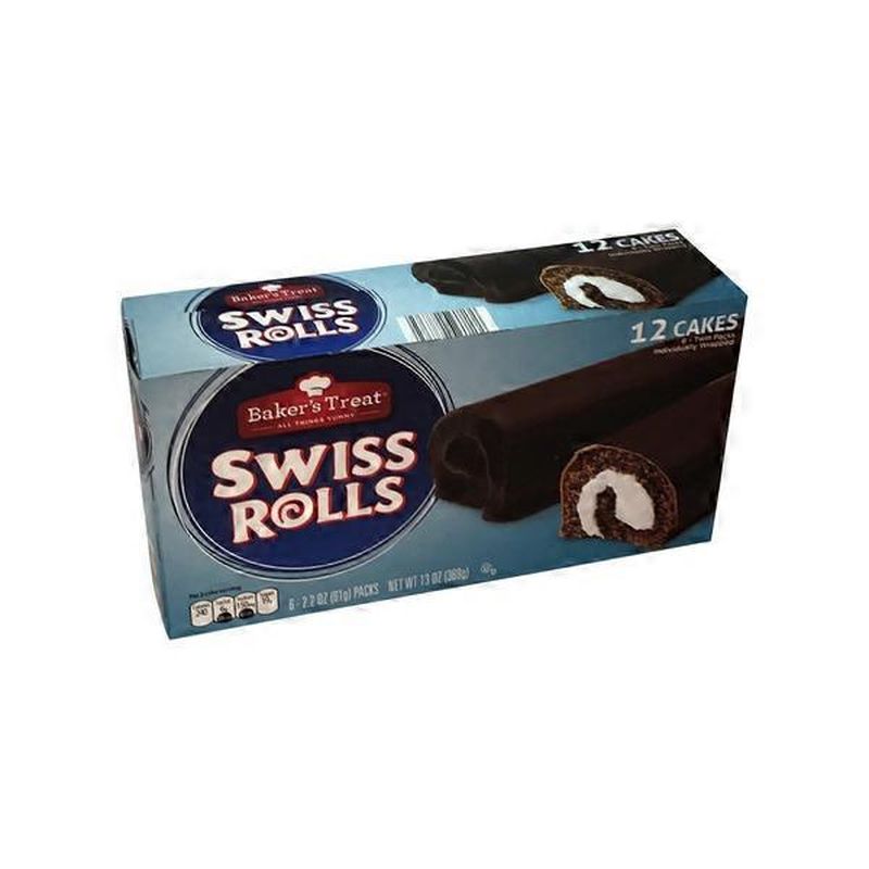 Baker's Treat Swiss Rolls (13 oz) - Instacart