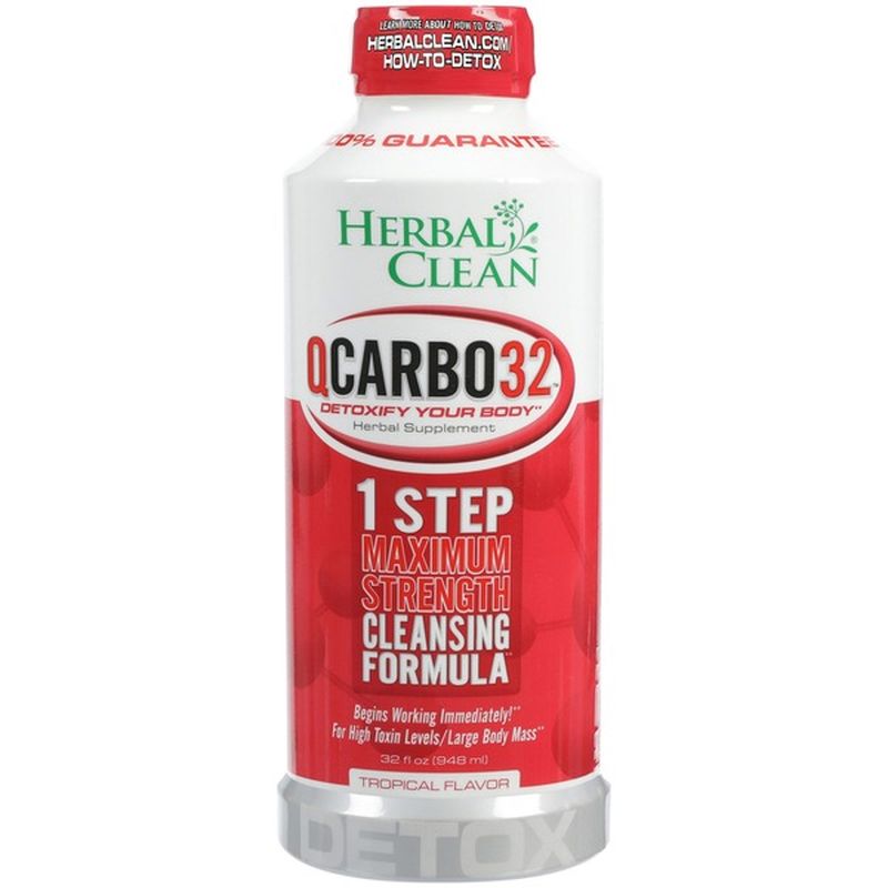 Herbal Clean Cleansing Formula, QCarbo32, Maximum Strength, 1 Step