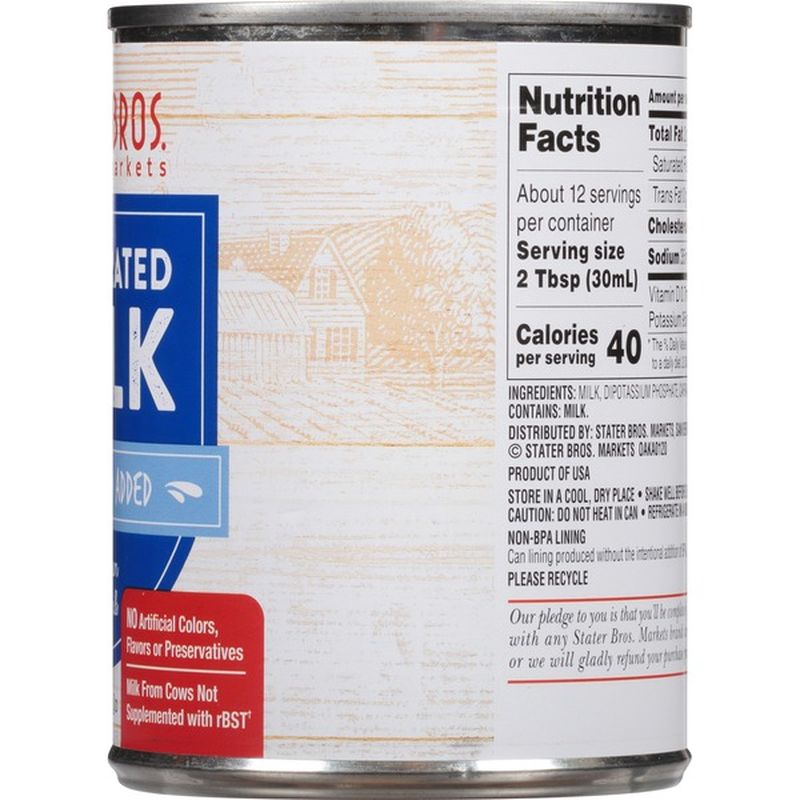 Stater Bros. Markets Evaporated Milk (12 fl oz) from Stater Bros
