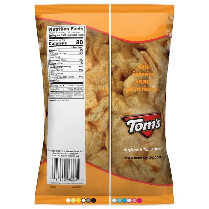 Tom's® Original Flavor Chicharrones Pork Skins (2.38 oz) from Food Lion