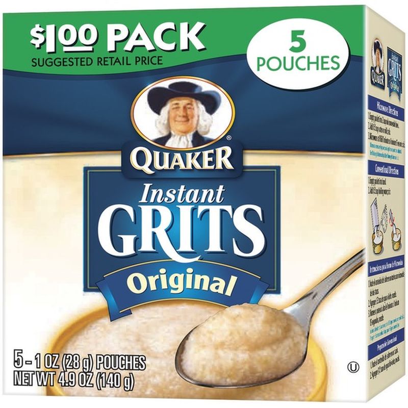 Quaker Original Instant Dollar Pack Grits (5 ct) Instacart