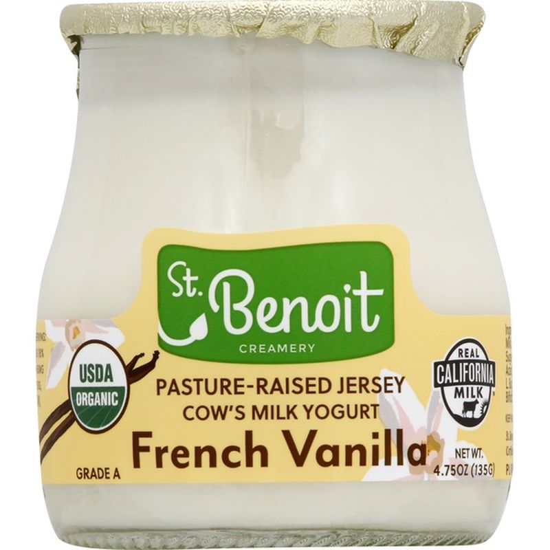 St. Benoit Creamery French Vanilla Yogurt, Organic, A2, Pasture Raised