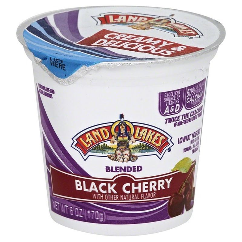 Land O Lakes Yogurt, Lowfat, Blended, Black Cherry (6 ) Instacart