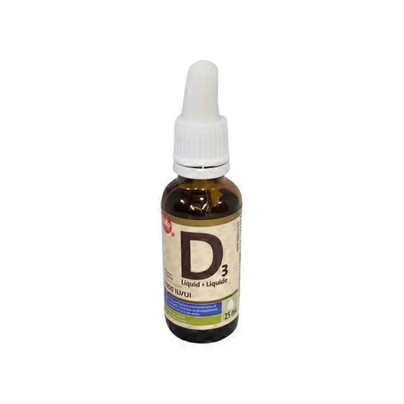Life Brand 1000 IU Adult Vitamin D3 Drops (25 ml) Instacart