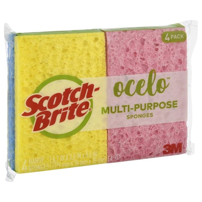 ScotchBrite Sponges, MultiPurpose, 4 Pack, (4 ct) Instacart