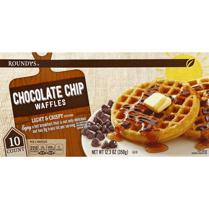 Roundy's Waffles, Chocolate Chip (1.23 oz) Delivery or Pickup Near Me