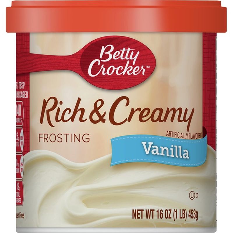 Betty Crocker Frosting, Vanilla, Rich & Creamy (16 oz) - Instacart