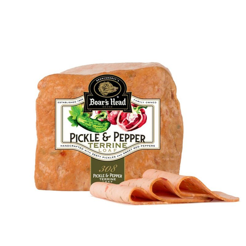 Boar's Head Pickle & Pepper Loaf (per lb) Delivery or Pickup Near Me Where To Buy Ham Loaf Near Me