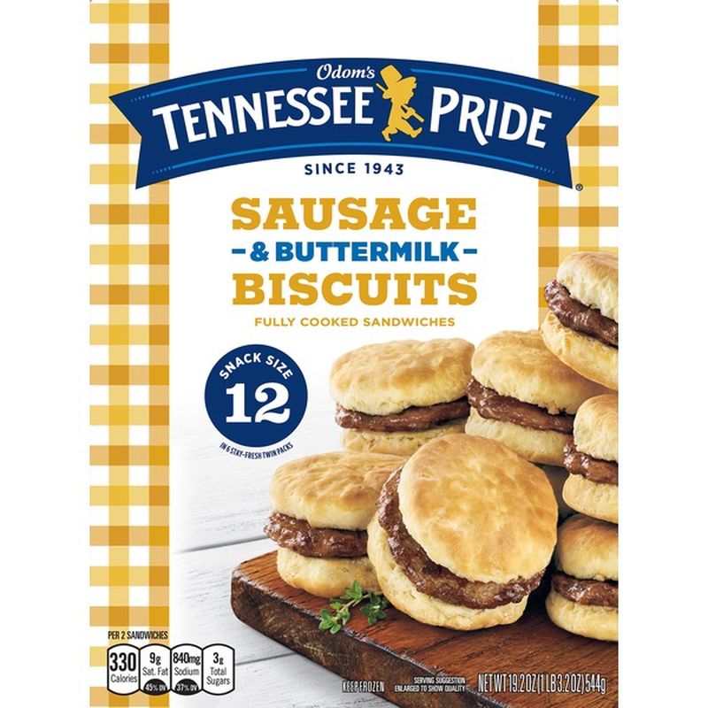 Odom's Tennessee Pride Sausage Buttermilk Biscuit (19.2 oz) from Winn