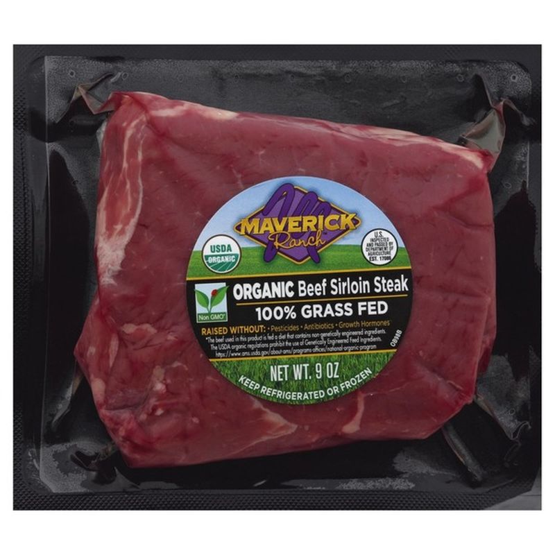 Maverick Ranch Beef, Organic, Sirloin Steak (9 oz) from Publix Instacart