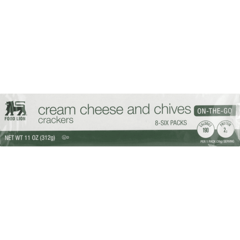 Food Lion Crackers, Cream Cheese and Chives, Display (8 ct) Instacart