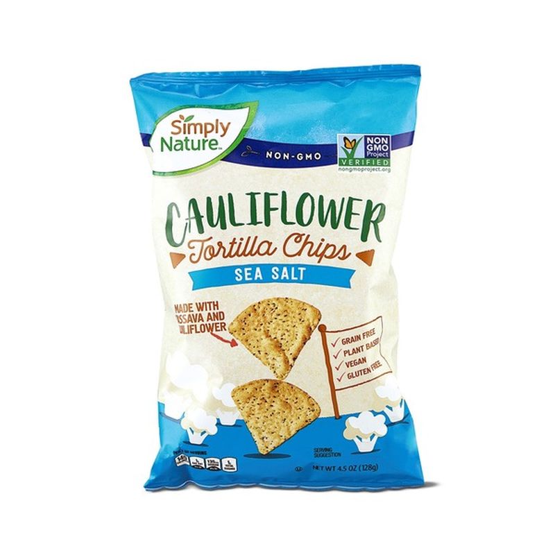 Simply Nature Sea Salt Cauliflower Tortilla Chips (4.5 oz) Instacart
