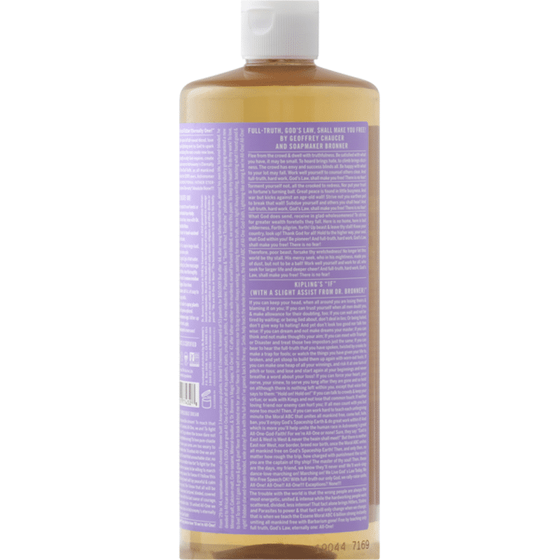 Dr. Bronner's 18-in-1 Hemp Pure-Castile Soap Lavender (32 oz) - Instacart