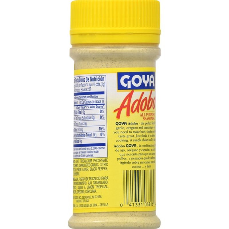 Goya Adobo All Purpose Seasoning With Lemon And Pepper 8 Oz From