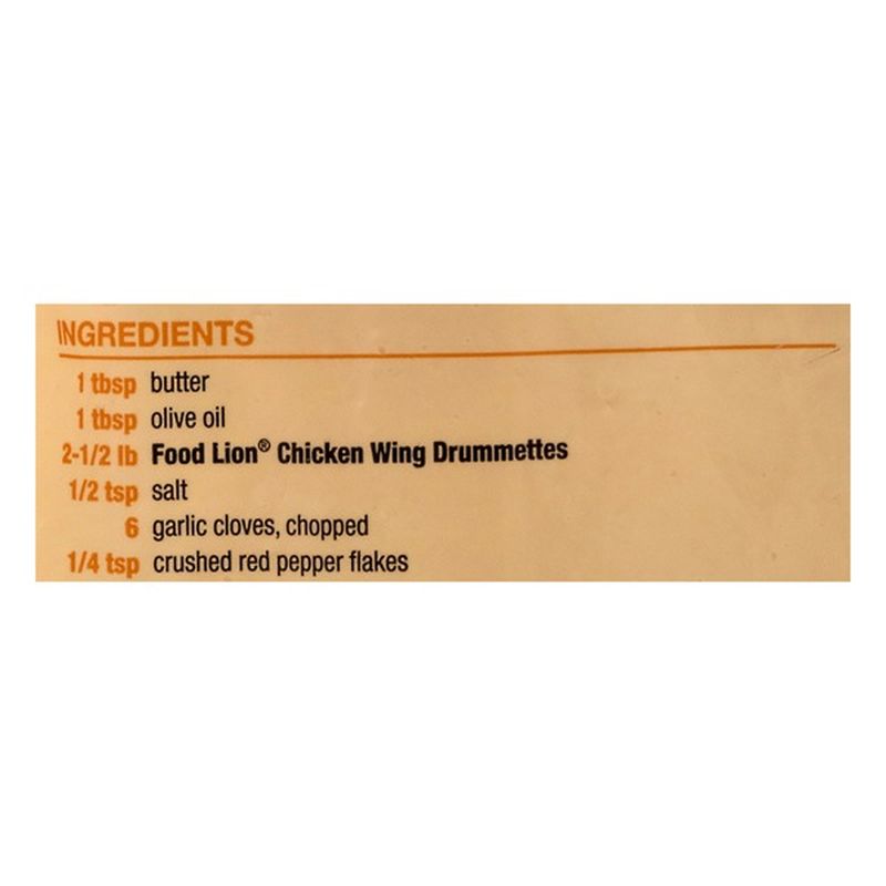 Food Lion Chicken Wing, BoneIn, Drummettes, Bag (40 oz) Instacart