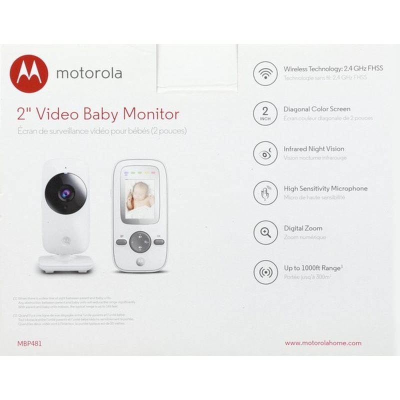 motorola digital video baby monitor mbp482