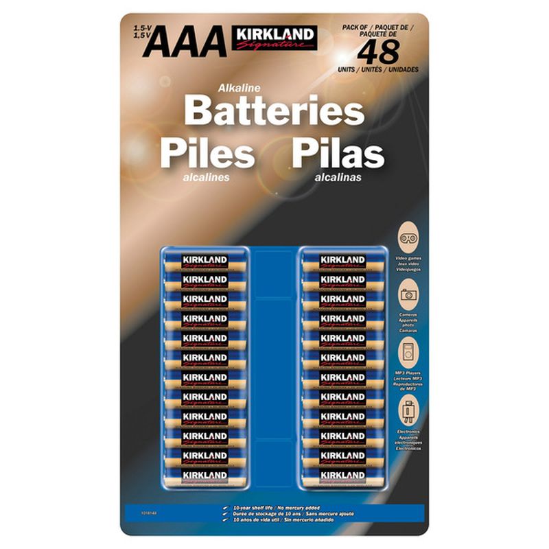 Kirkland Signature Aaa Alkaline Batteries, 48 Pack (48 ct) Instacart