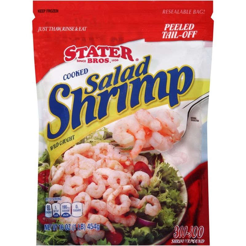 Stater Bros Peeled TailOff Cooked Salad Shrimp (16 oz) from Stater