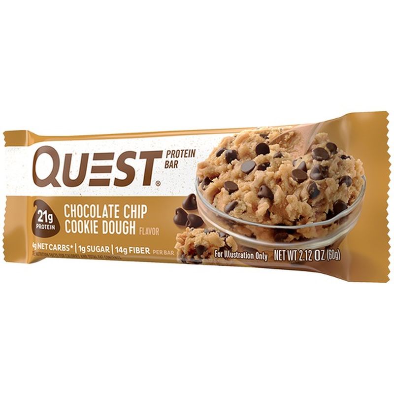 Quest® Protein Bar Chocolate Chip Cookie Dough Flavor (2.12 oz) from