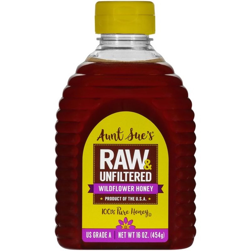 Aunt Sues Honey, Wildflower, Raw & Unfiltered (16 fl oz) from Safeway ...