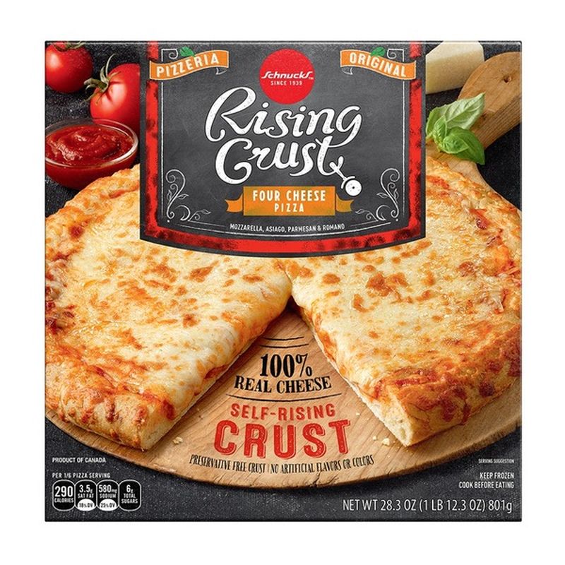 Schnucks Four Cheese Mozzarella, Asiago, Parmesan & Romano Pizza (28.3