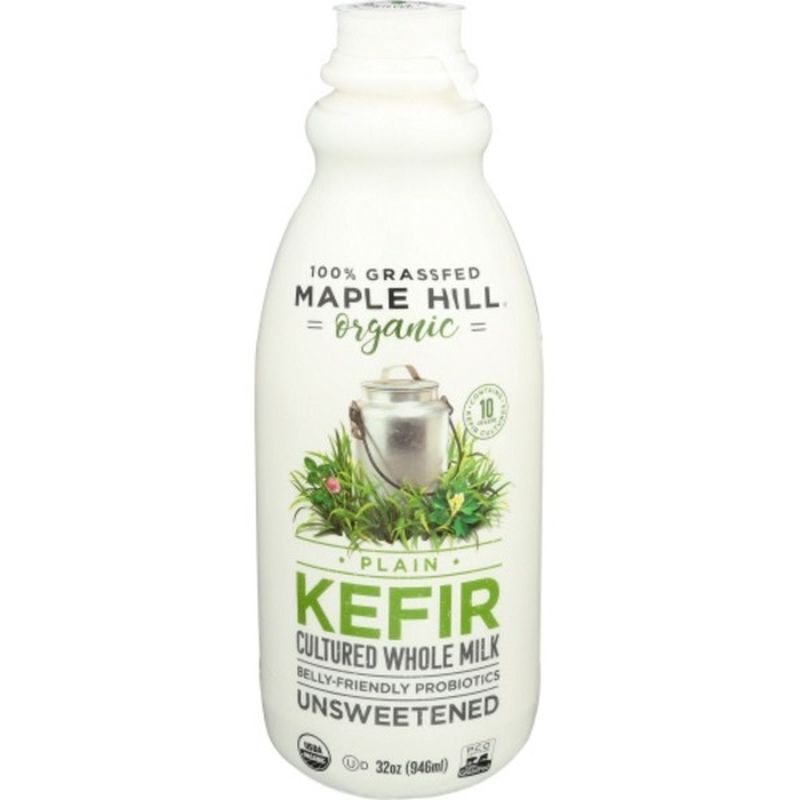 Maple Hill Kefir, Organic, Plain, Unsweetened (32 oz) Instacart