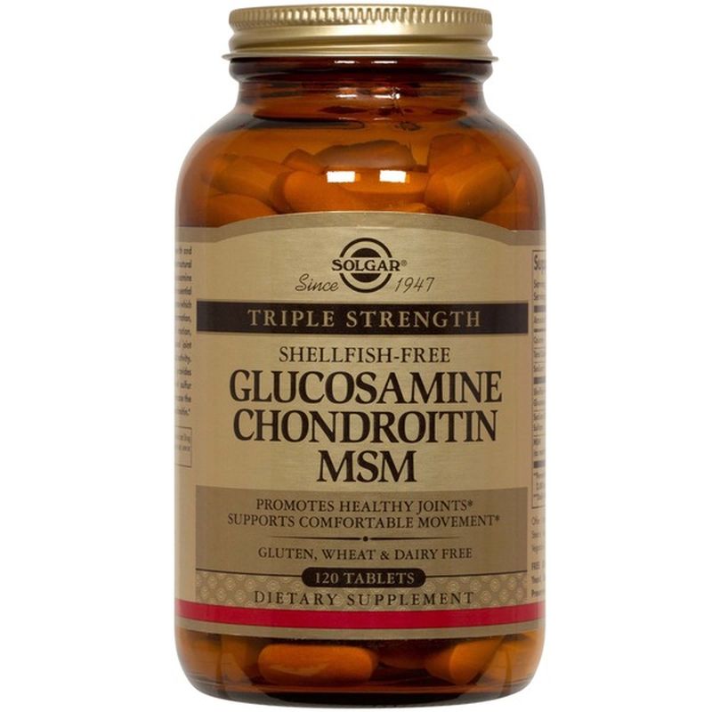 Solgar Triple Strength Glucosamine Chondroitin MSM Tablets