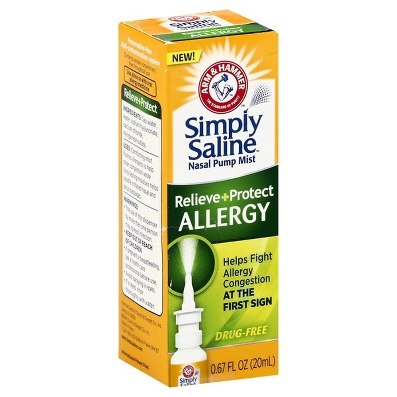 Arm Hammer Simply Saline Allergy Nasal Pump Mist 0 67 Oz Instacart   Large 8cb59b36 Efee 448f 83ea D02845f0fdc0 