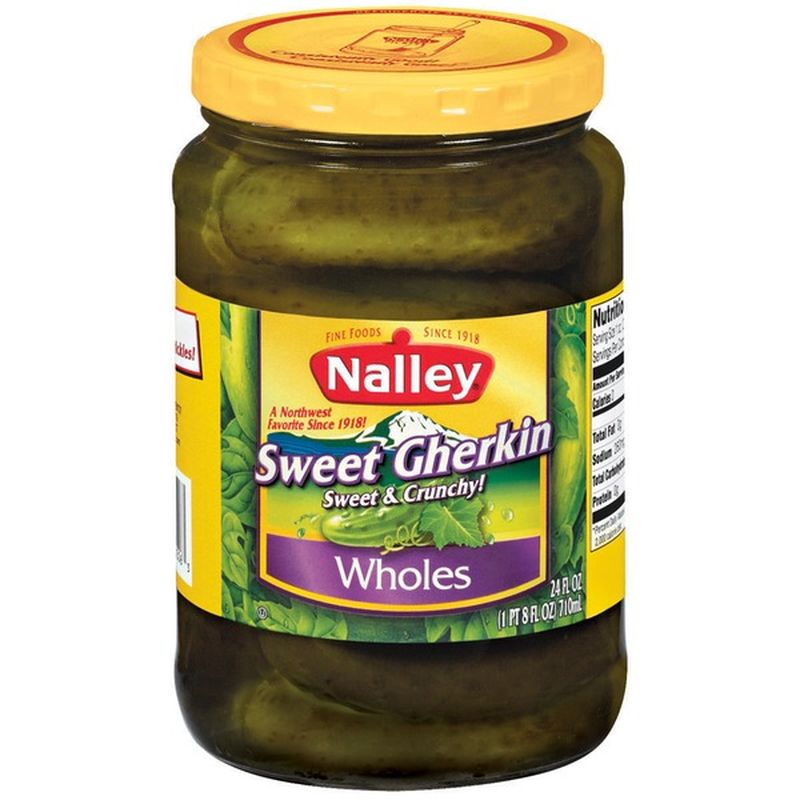 Nalley Sweet Gherkin Wholes Pickles (24 oz) Instacart