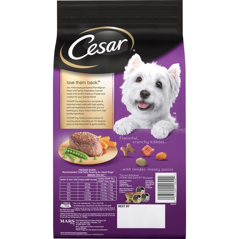 cesar filet mignon dog food