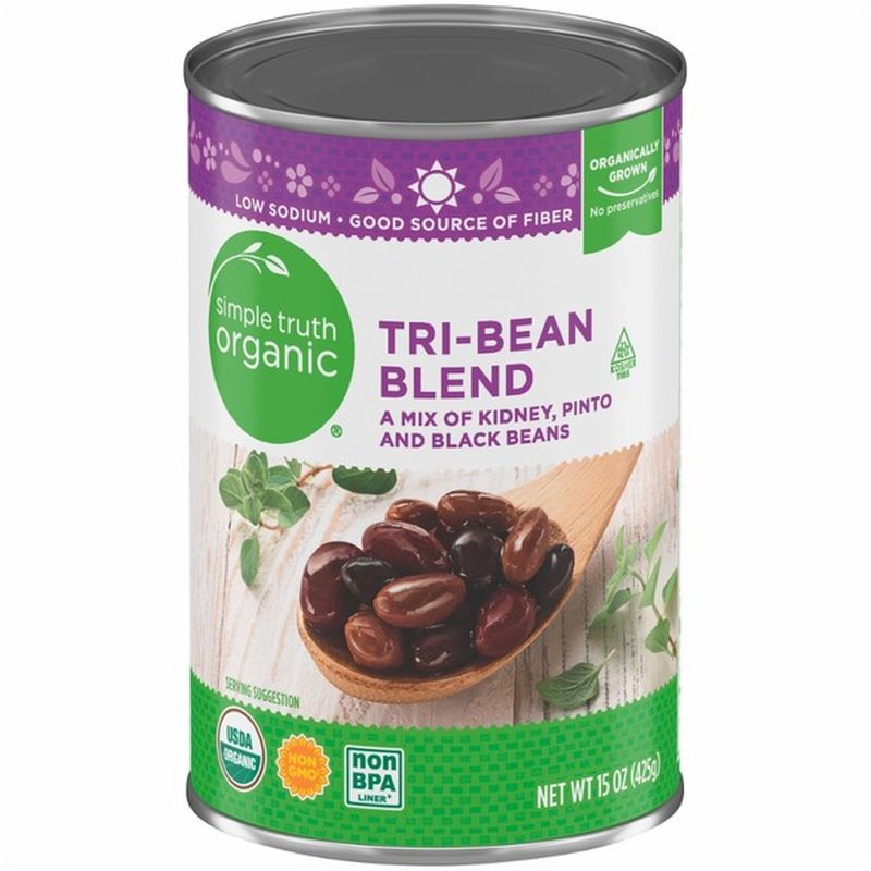 Simple Truth Organic Tribean Blend A Mix Of Kidney, Pinto And Black Beans