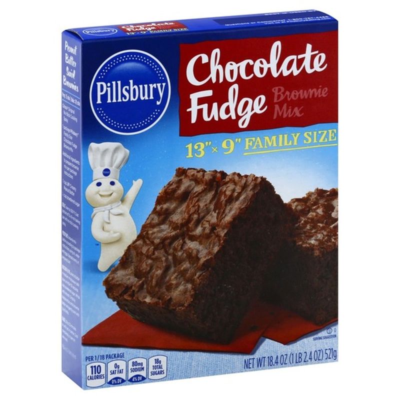 Pillsbury Brownie Mix, Chocolate Fudge, Family Size (18.4 oz) Instacart