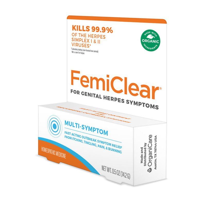 Femiclear For Genital Herpes Symptoms Multi Symptom Relief 0 5 Oz