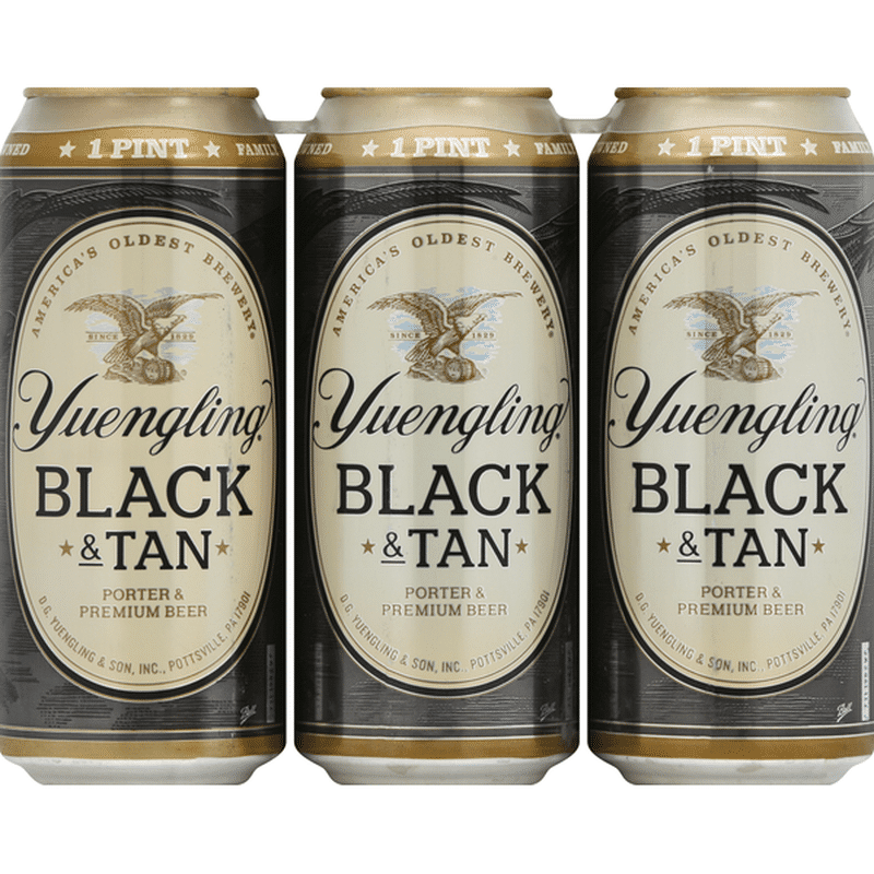 Yuengling Black & Tan Porter & Premium Beer (16 fl oz) - Instacart