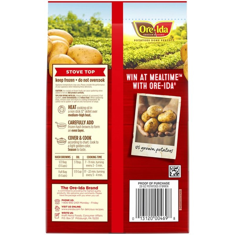 OreIda Potatoes O'Brien with Onions & Peppers (28 oz) from Falletti