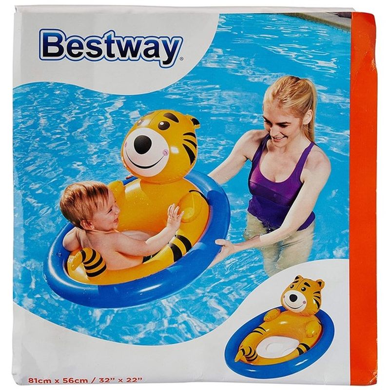 Bestway Toys 32" x 22" H2ogo Lil' Animal Inflatable Pool Float