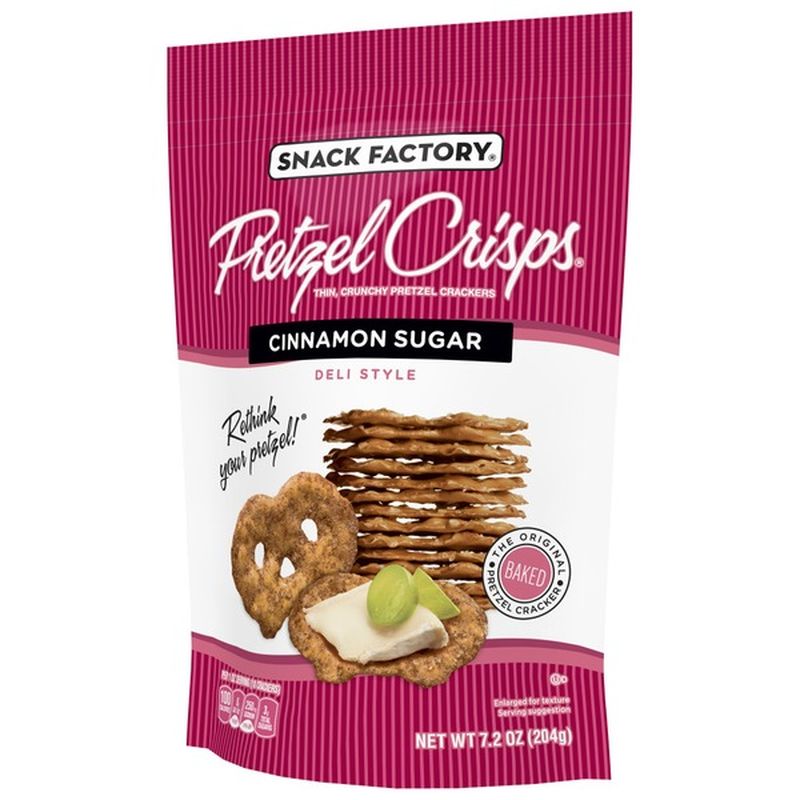 Pretzel Crisps® Cinnamon Sugar Pretzel Crisps (7.2 oz) - Instacart