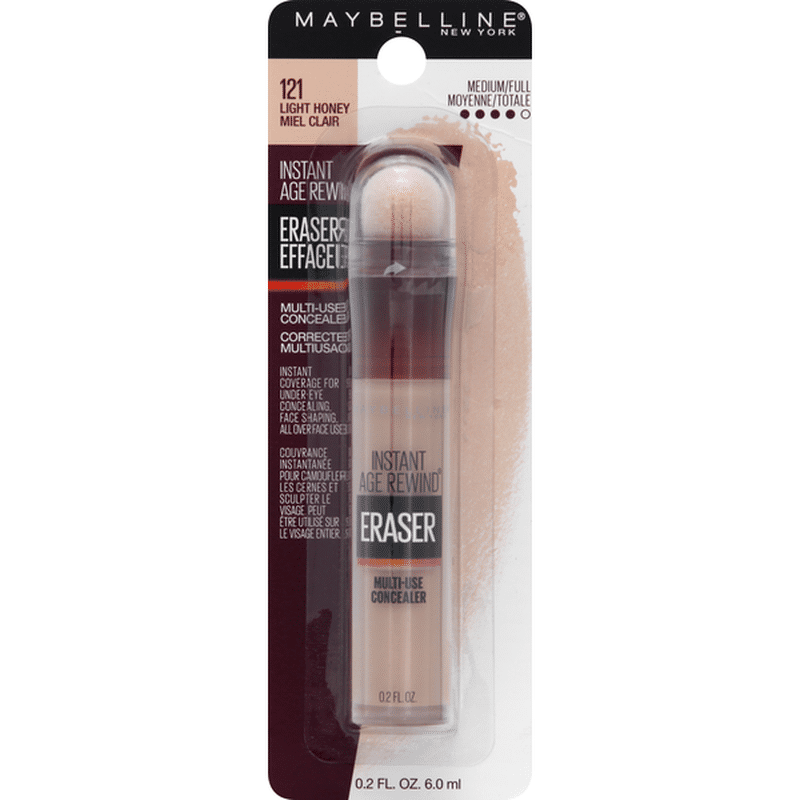 maybelline eraser eye concealer 121 light honey