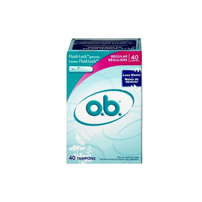 O.B. Regular Tampons - 40 CT (40 Ct) - Instacart