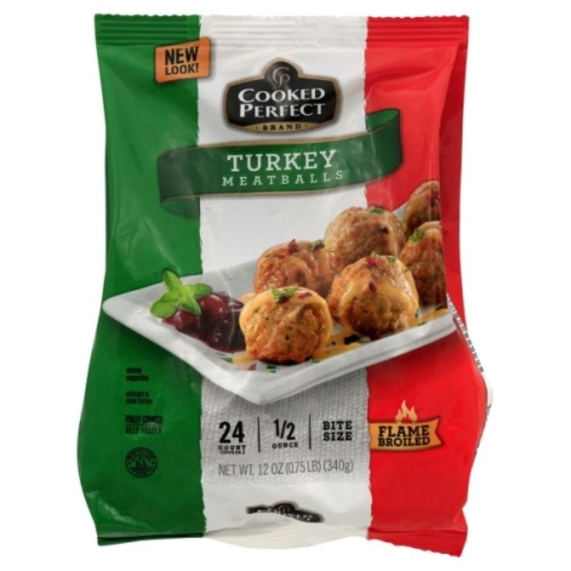 Cooked Perfect Turkey Meatballs 12 Oz From Wegmans Instacart