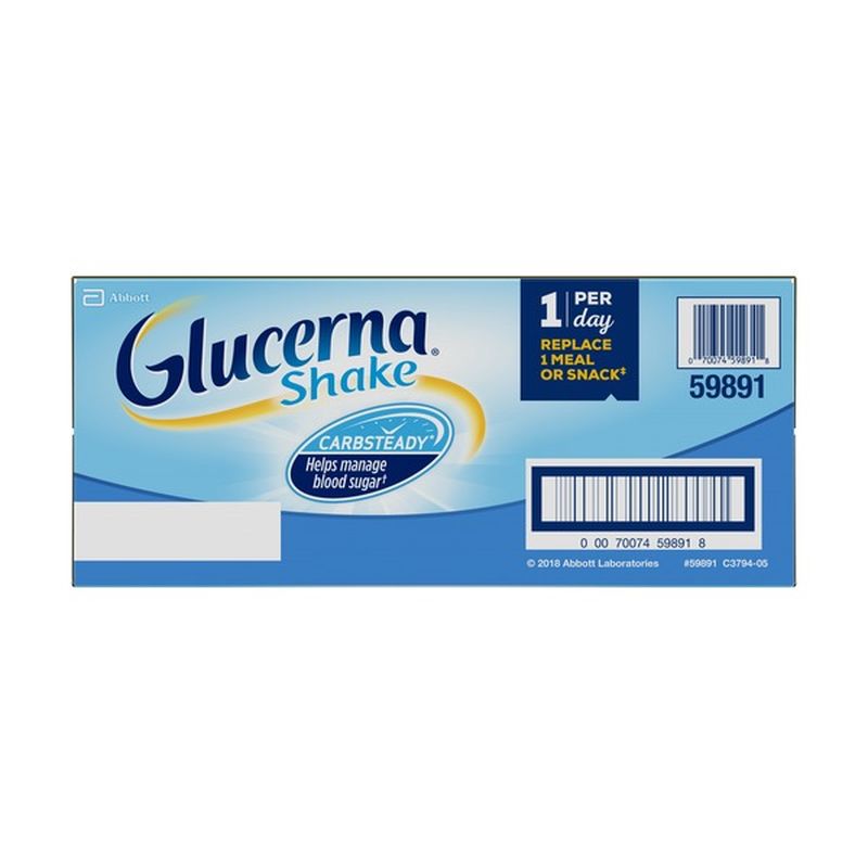 Glucerna Diabetes Nutritional Shake Homemade Vanilla Ready To Drink