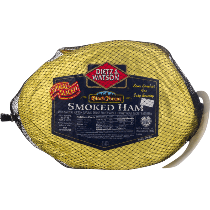 Dietz & Watson Black Forest Smoked Ham, Spiral Cut (1 ct) Delivery or