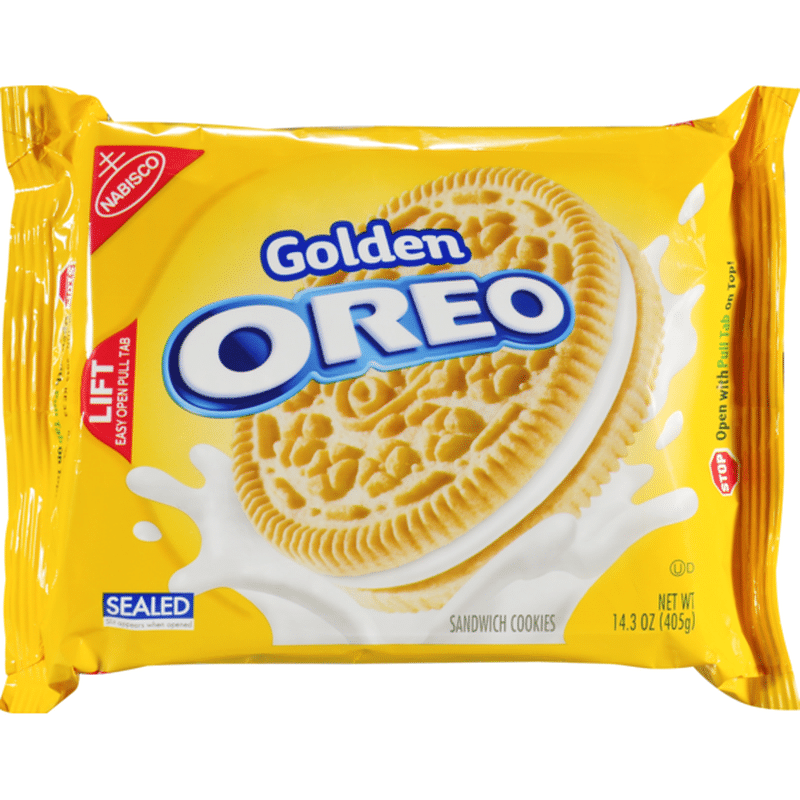 Nabisco Golden Oreo Sandwich Cookies (14.3 oz) from Schnucks - Instacart