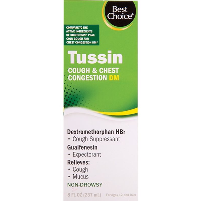 Best Choice Tussin Cough & Chest Congestion DM Cough Syrup (8 oz