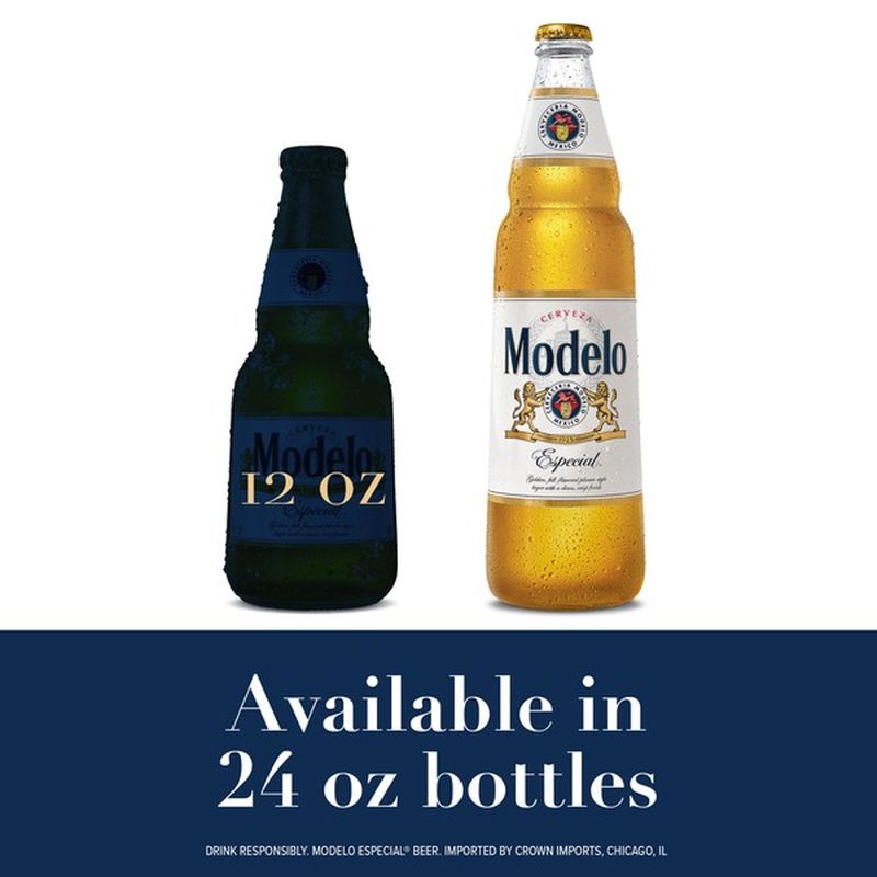 Modelo Especial Mexican Lager Beer Bottle (24 fl oz) - Instacart