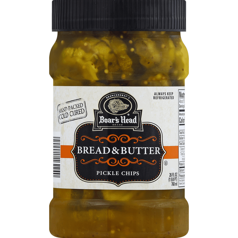 Boar S Head Pickle Chips Bread Butter 26 Oz Instacart