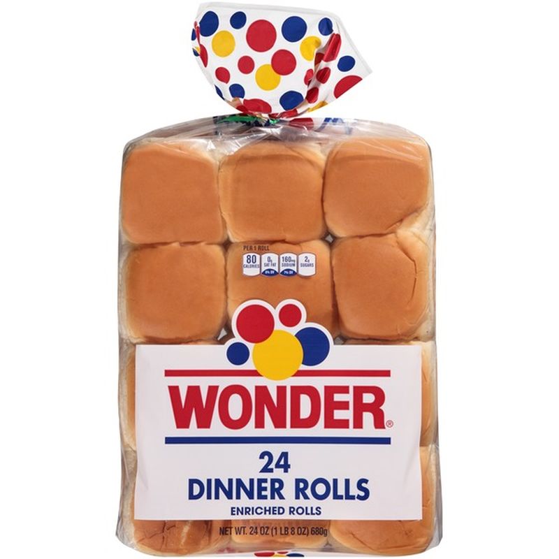 Wonder Bread Enriched Dinner Rolls (24 ct) - Instacart