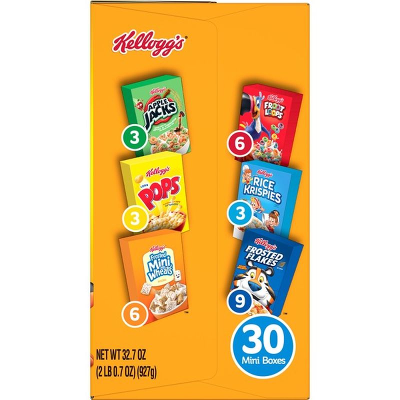 Kellogg's Assortment Pack Breakfast Cereal Variety Pack (32.7 oz