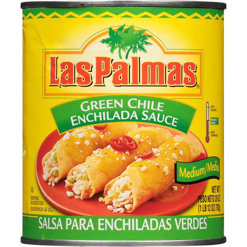 Las Palmas Medium Green Chile Enchilada Sauce (28 oz) from AJ's Fine Foods Instacart